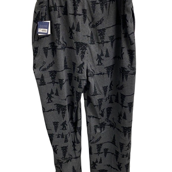 Croft and‎ Barrow Ultrasoft Lounge Pant Gray Patterned Mens Bottoms Holiday Ski - Picture 1 of 13
